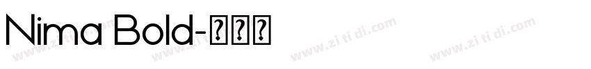 Nima Bold字体转换